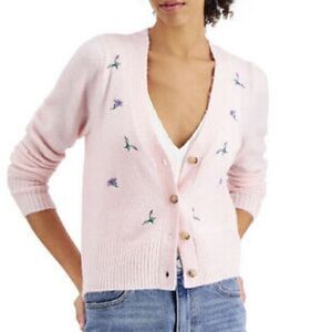 Hooked up pink cardigan size M